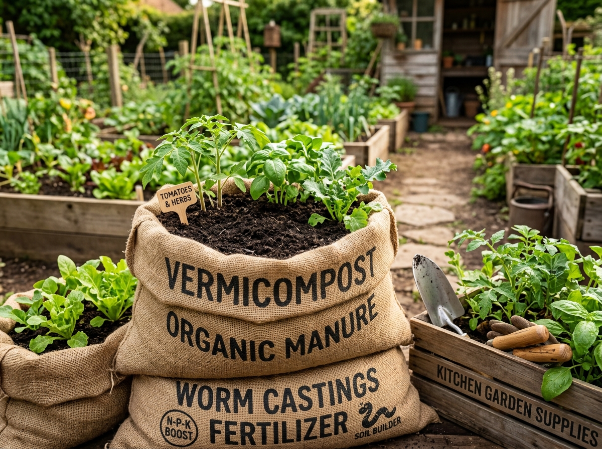 Organic Manure, Vermicompost & Organic Pesticides Example - Karur Rose Nursery